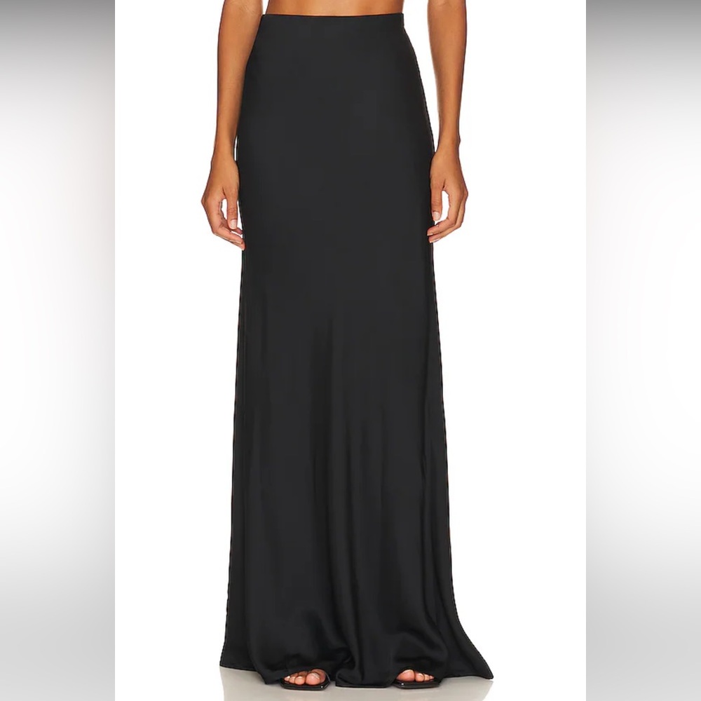 H&M Black Maxi A-Line Skirt